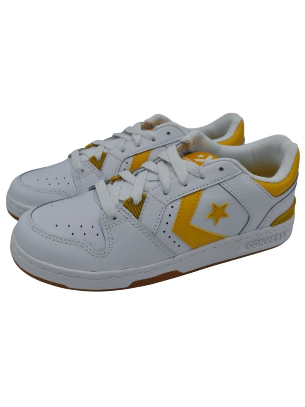 Converse Womens Size 7.5 Lifestyle 1998 White Sunny Yellow Y2K Shoes Sneakers